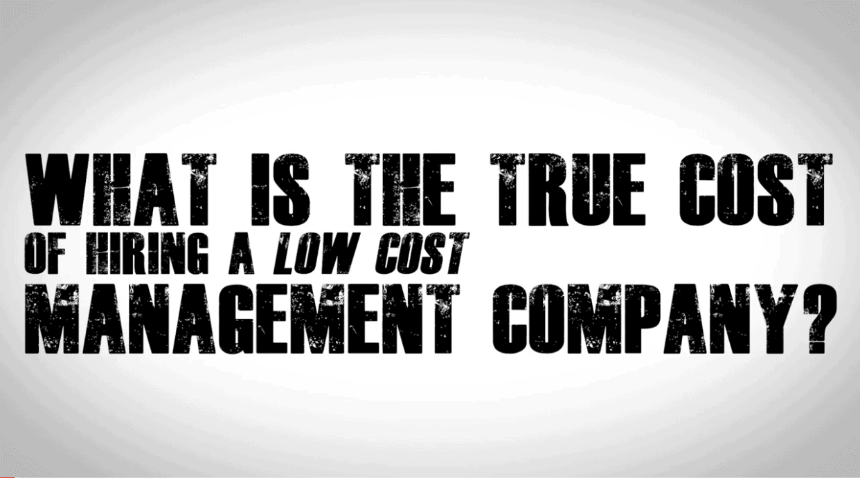 True cost of hiring a low-cost HOA Management company Review