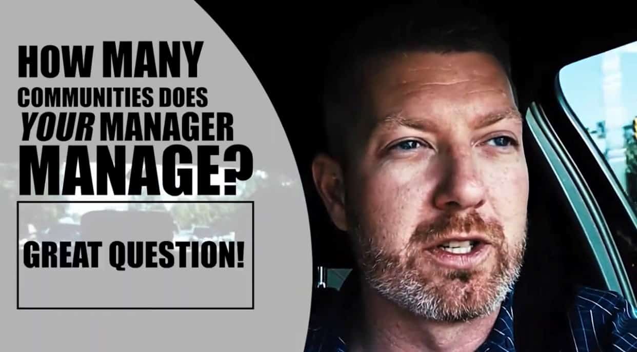 How many HOA's does your community manager manage?